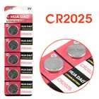 YCDC 5 шт.упак. 3V CR2025 аккумулятора кнопочного типа 2025 DL2025 BR2025 KCR2025 ячейки литий Батарея для часы электронные игрушки пульт дистанционного управления