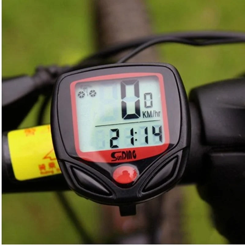 

1pc Bike Computer With LCD Digital Display Waterproof Bicycle Odometer Speedometer Cycling Stopwatch Riding Accessories Tool