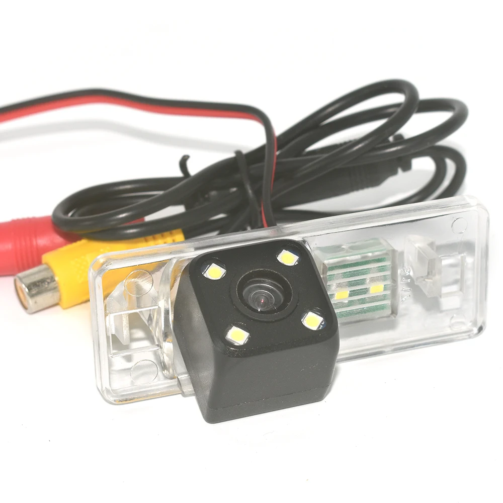 4-LED ZJCGO CCD Автомобильная камера заднего вида для парковки Водонепроницаемая камера для Citroen C3 C4 C5 DS3 DS4 DS5 Grand Picasso кактус C-Elysee - Название цвета: 4-LED