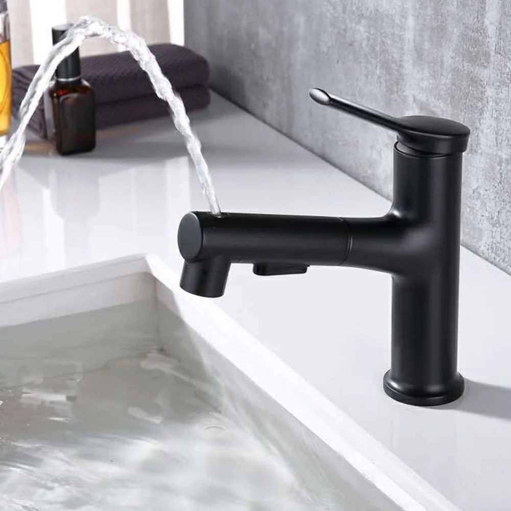 

Spray Single Handle Hot And Cold Water Sink Multifunctional Basin Faucet Hotel Kitchen Bathroom Tap Pull Out Toilet Home Brass