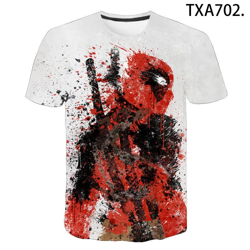 

Funny T shirts Superhero Deadpool T shirt Men Women Children T-shirts 3D Print Anime Tops Boy Girl Kids Streetwear Cool Tee