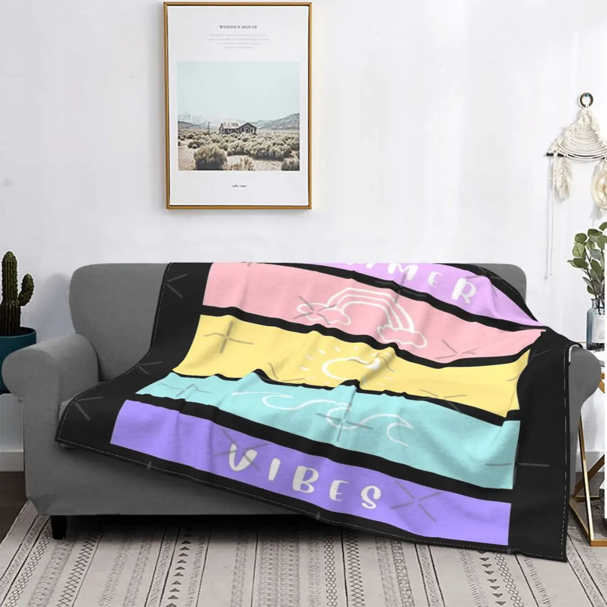 

Летнее одеяло Vibes, покрывало для кровати, плед, пододеяльники, детское одеяло, одеяло с капюшоном, Детское покрывало