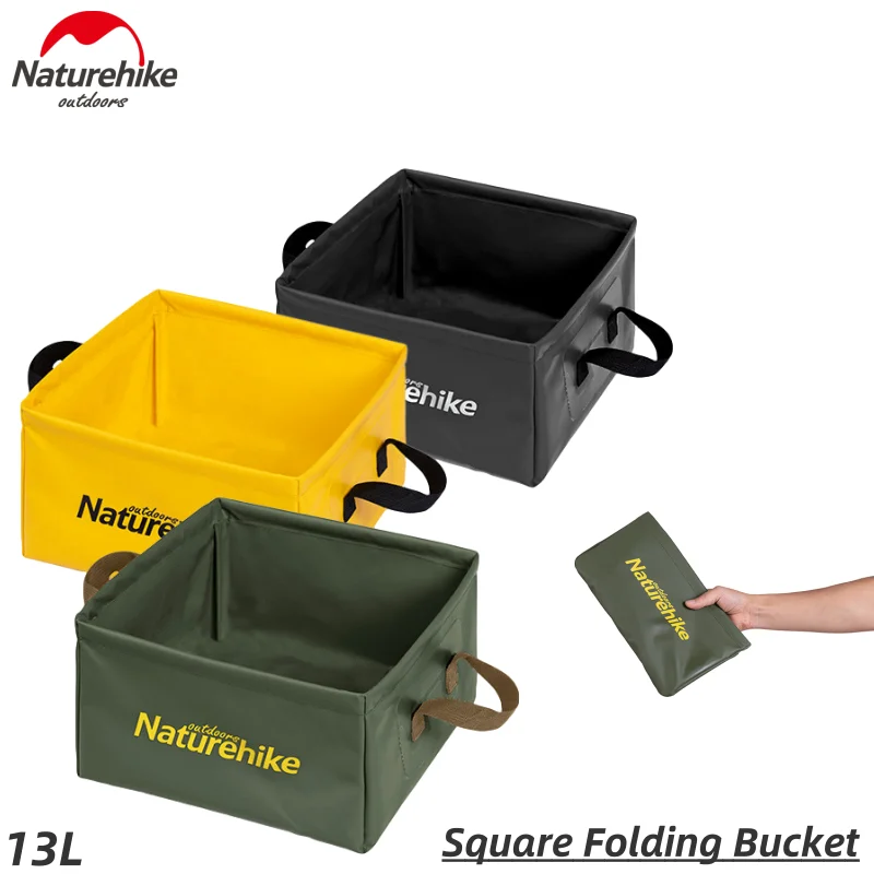 Складная квадратная раковина Naturehike большая емкость для ног из ПВХ ведро хранения