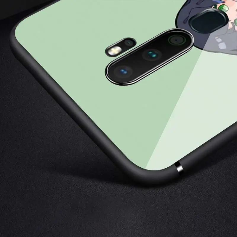 

Anime Demon Slayer for OPPO Reno 2 Z 2Z 2F 3 4 Pro 5G F7 A5 A9 2020 Super Bright Black Phone Case Soft Cover Shell