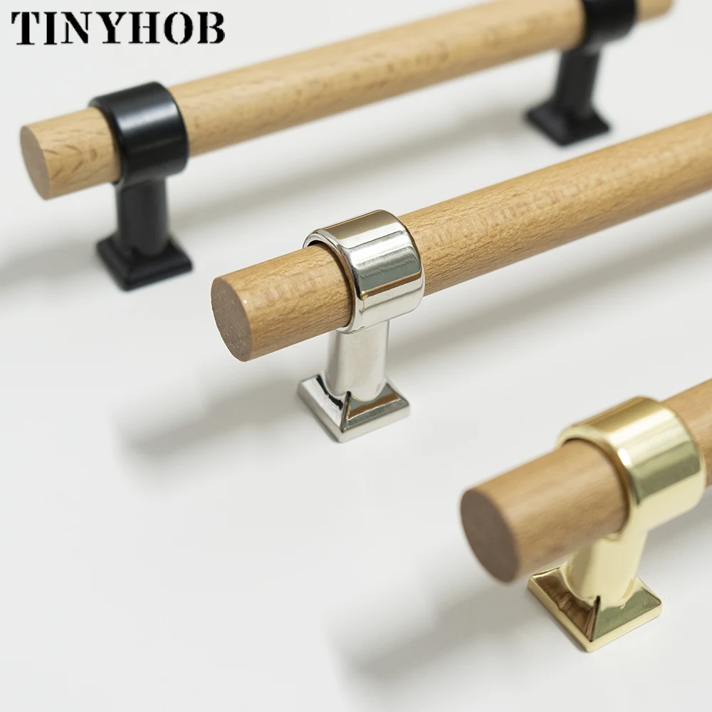 Естественном цвете бука Кухня ручки и шкафа деревянный туалетный столик с