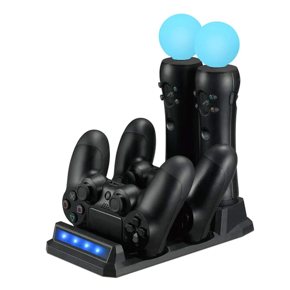 Для Playstation 4 PS4 Slim Pro PS VR Move Motion контроллеры в 1 зарядное usb устройство док станция