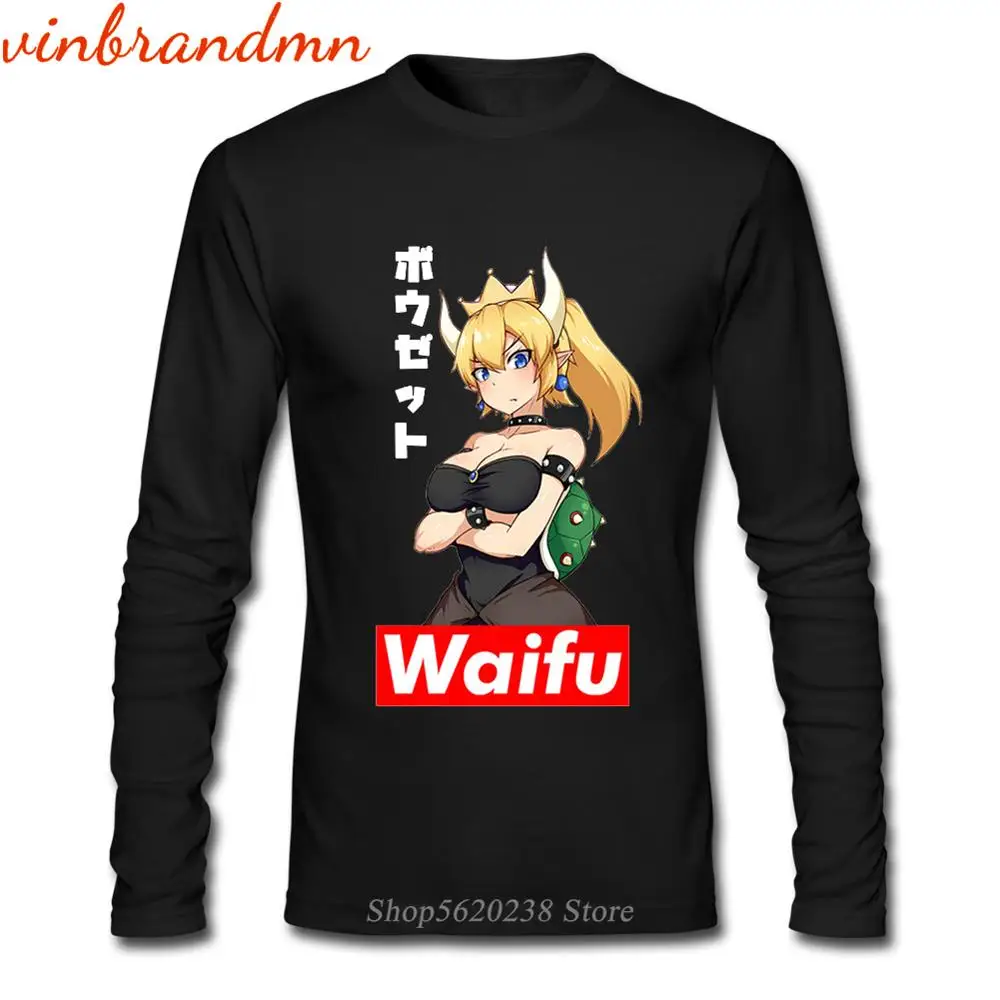 Футболка Waifu мужская с рисунком баузетты уэйфу ахегао японская манга модная