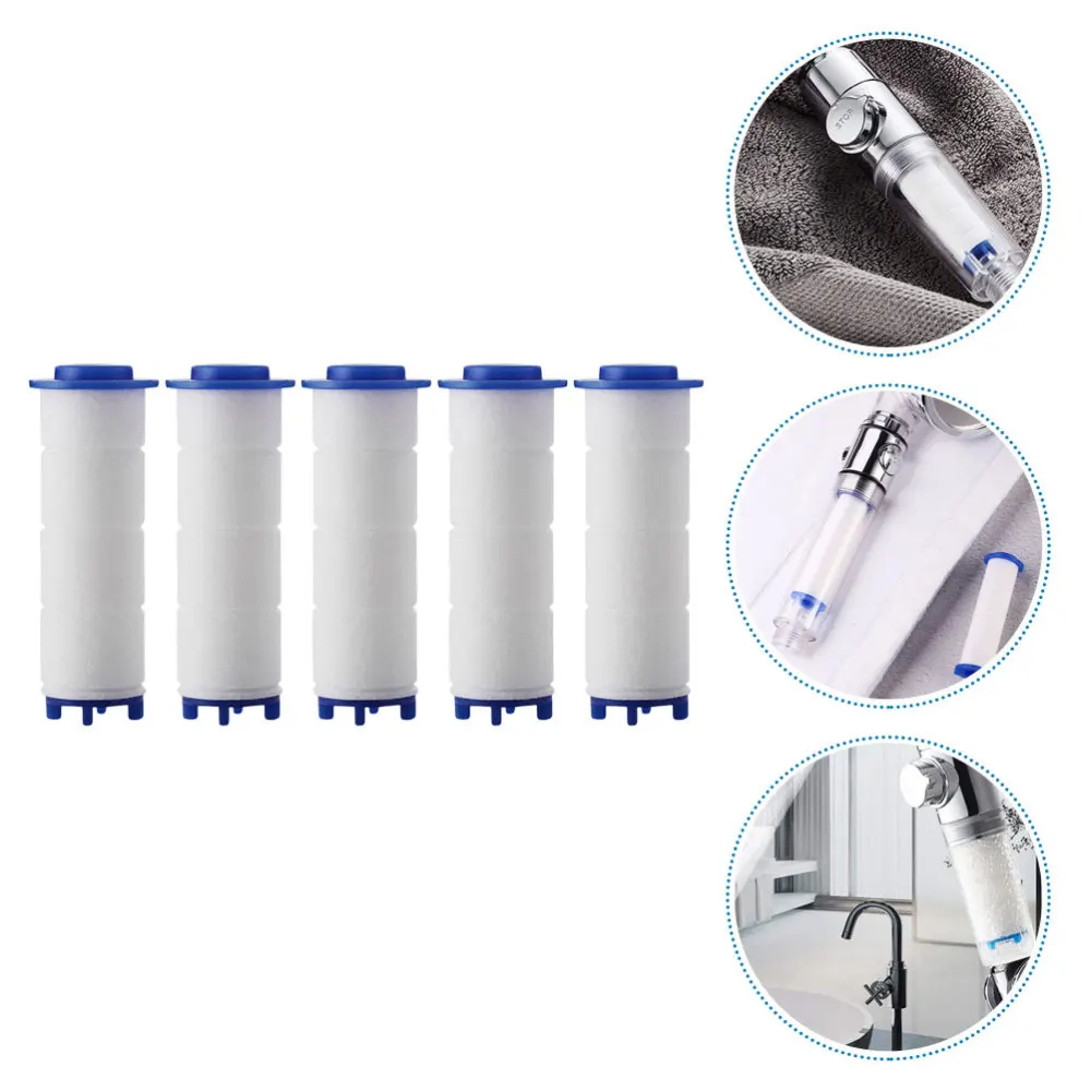 

5Pcs Universal Cotton Shower Filter Replacement Shower Water Filter White