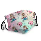 Arale Norimaki и Poo, дышащая маска для рта, унисекс, взрослая, потертая японская маска манга, защитная маска, респиратор, маска