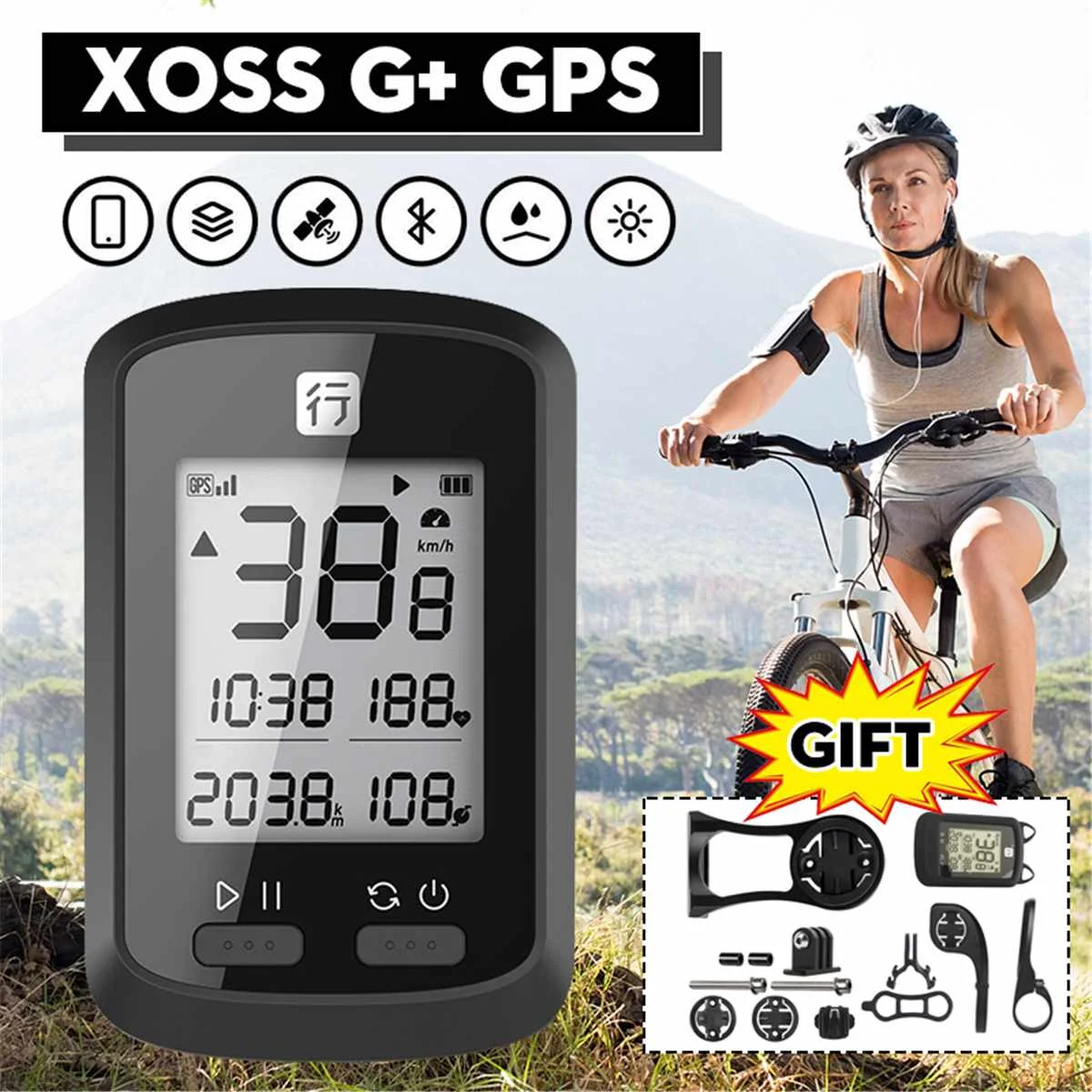 

XOSS G Wireless Speedometer GPS Bicycle Odometer Bluetooth Cycle Tracker Waterproof Road Bike MTB Cycling Computer For Riding