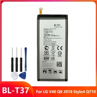 original replacement phone battery bl t37 for lg v40 q8 2018 stylo4 q710 bl t37 genuine rechargable batteries 3300mah with tools