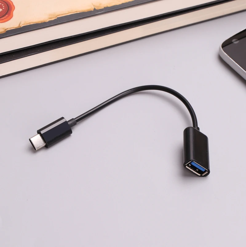 Кабель адаптер оплетка USB OTG типа C для Huawei P40 Oppo Vivo Tablet PC Samsung Galaxy S20 S10 S9 Note 10