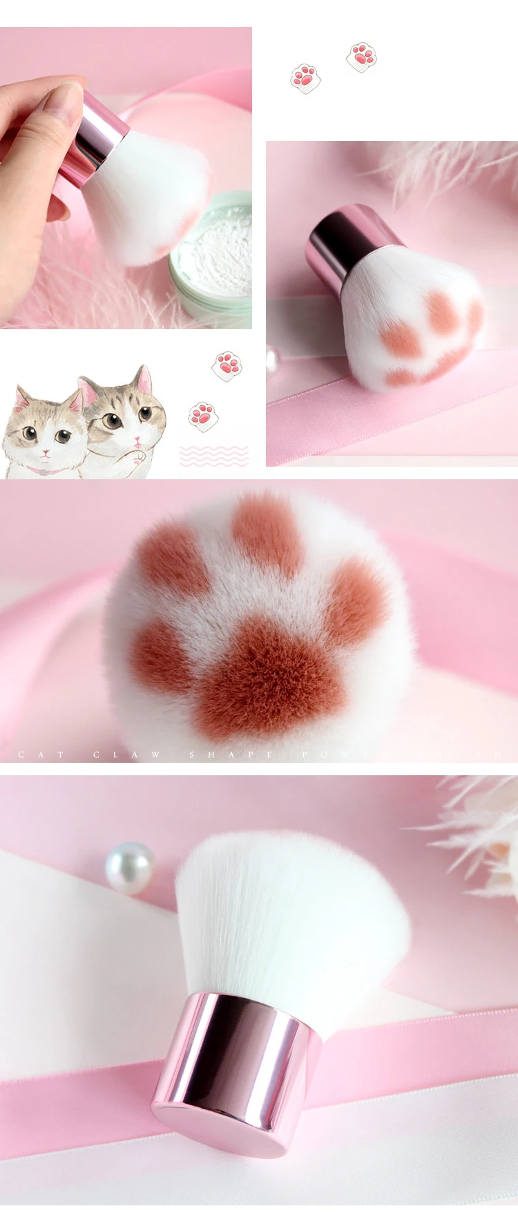 1 шт. кисти для макияжа Симпатичные кошачья лапа с когтями пудры тени век Румяна