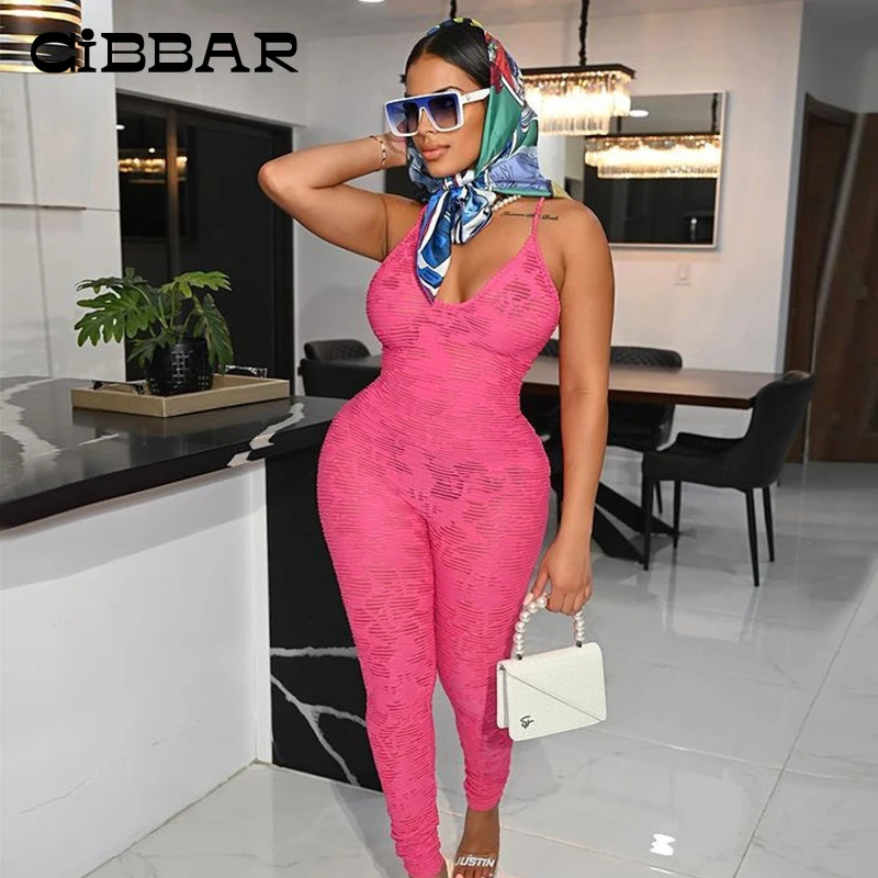 

Комбинезон CiBBAR женский облегающий, однотонный хипстерский пикантный спортивный комбинезон без рукавов, для придания формы телу, соблазнит...