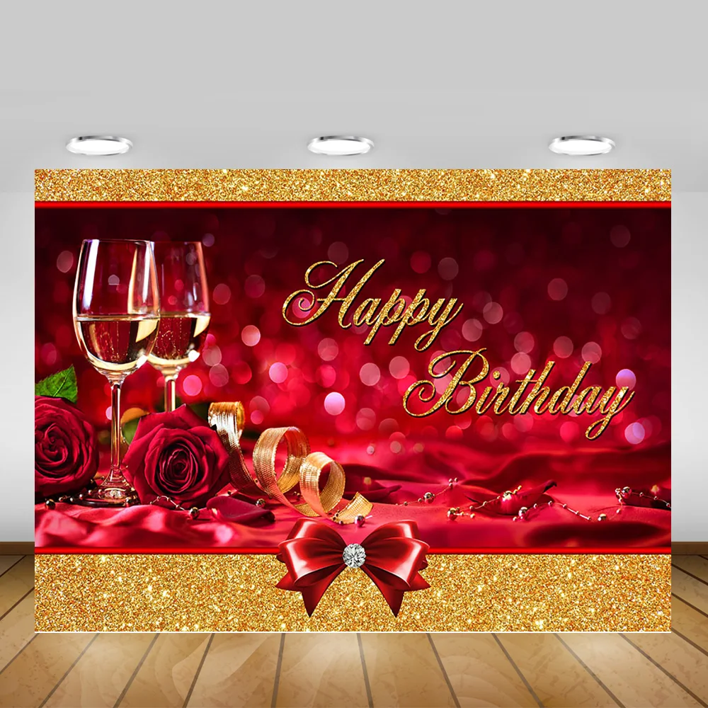 Bokeh женские Вечерние Декорации для дня рождения фон цвета шампанского стеклянный