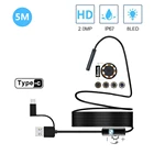 USB-эндоскоп 3 в 1, жесткий кабель 2 м, 1200P, Бороскоп, Инспекционная камера для Android Type-c, водонепроницаемая камера под змеиную кожу, 23, 55 м