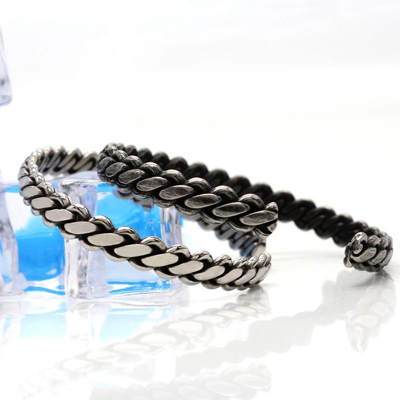 KLDY мужской браслет с узлом из нержавеющей стали крученый на запястье viking Ретро