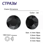 CTPA3bI Новый Кристальный Jet цвет заостренный обратно все размеры Кристалл Стразы камни для ногтей одежда для драгоценных камней