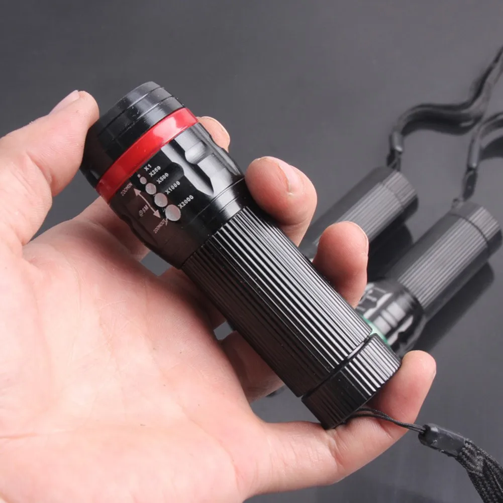 

Outdoor Zoom LED Super Bright Flashlight MINI Torch Lamp Light Usb Camping Lamp Black Outdoor Camping LED Flashlight New