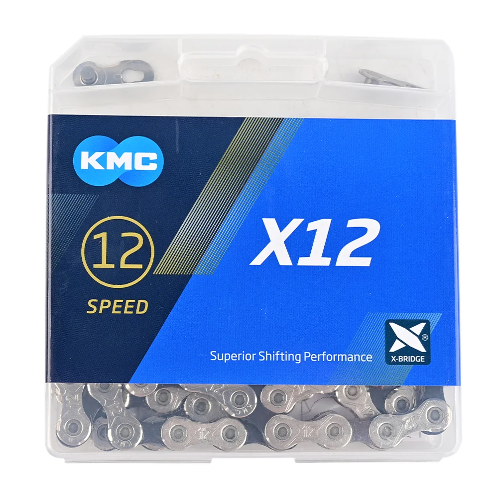 KMC X12 12 Скоростей 126L MTB цепь для горного велосипеда s Золотая с волшебной кнопкой