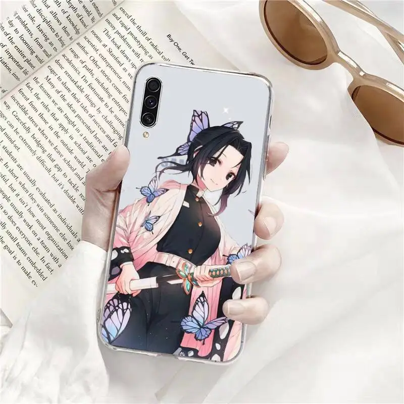 

Kochou Shinobu girl Phone Case Transparent for Samsung s9 s10 s20 Huawei honor P20 P30 P40 xiaomi note mi 8 9 pro lite plus