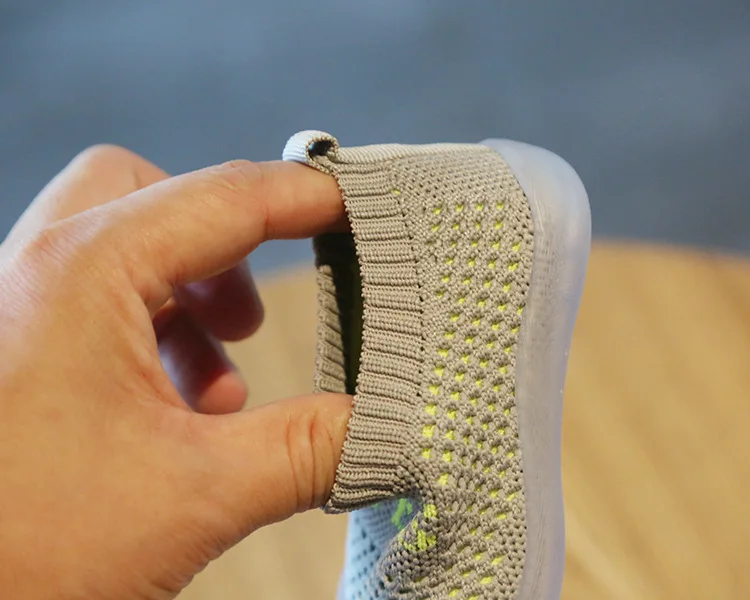 Дышащая вязаная сетчатая обувь для детей детская спортивная малышей с мягкой