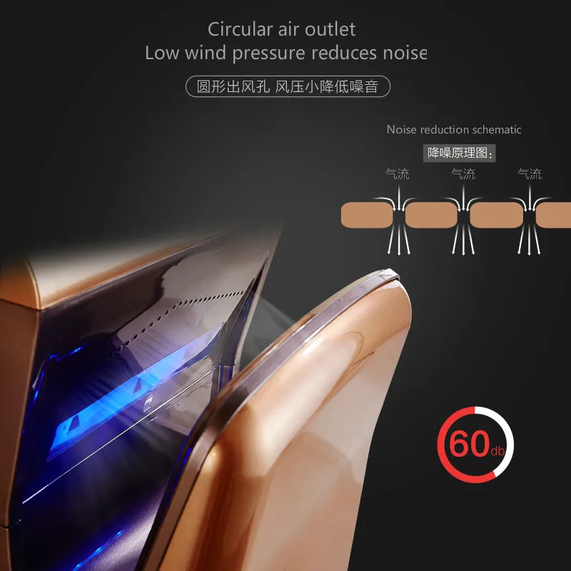 Интеллектуальная сушилка с датчиком автоматическая для рук семьи гостиницы