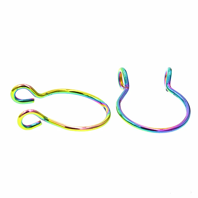 Кольцо женское из металлического сплава кольцо для носа имитация пирсинга