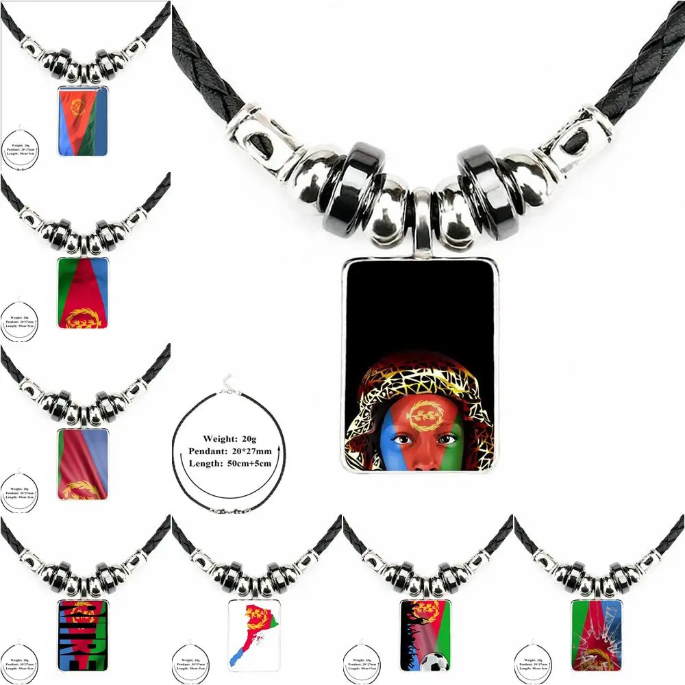 Ожерелье чокер с подвеской в виде флага Эритреи стильное ювелирное изделие стиле
