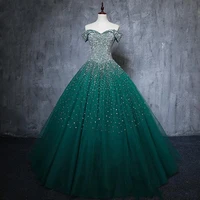 amazing sweetheart beading sequins green quinceanera prom dresses plus size sweet 16 wear debutante 15 year formal party gown
