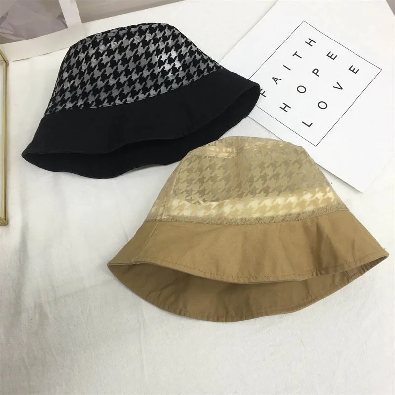 2021 Hat Summer New Women Washed Cotton Bucket Hats Fashion Patchwork Breathable Simplicity Sun Protection Basin Cap QDKPOTC