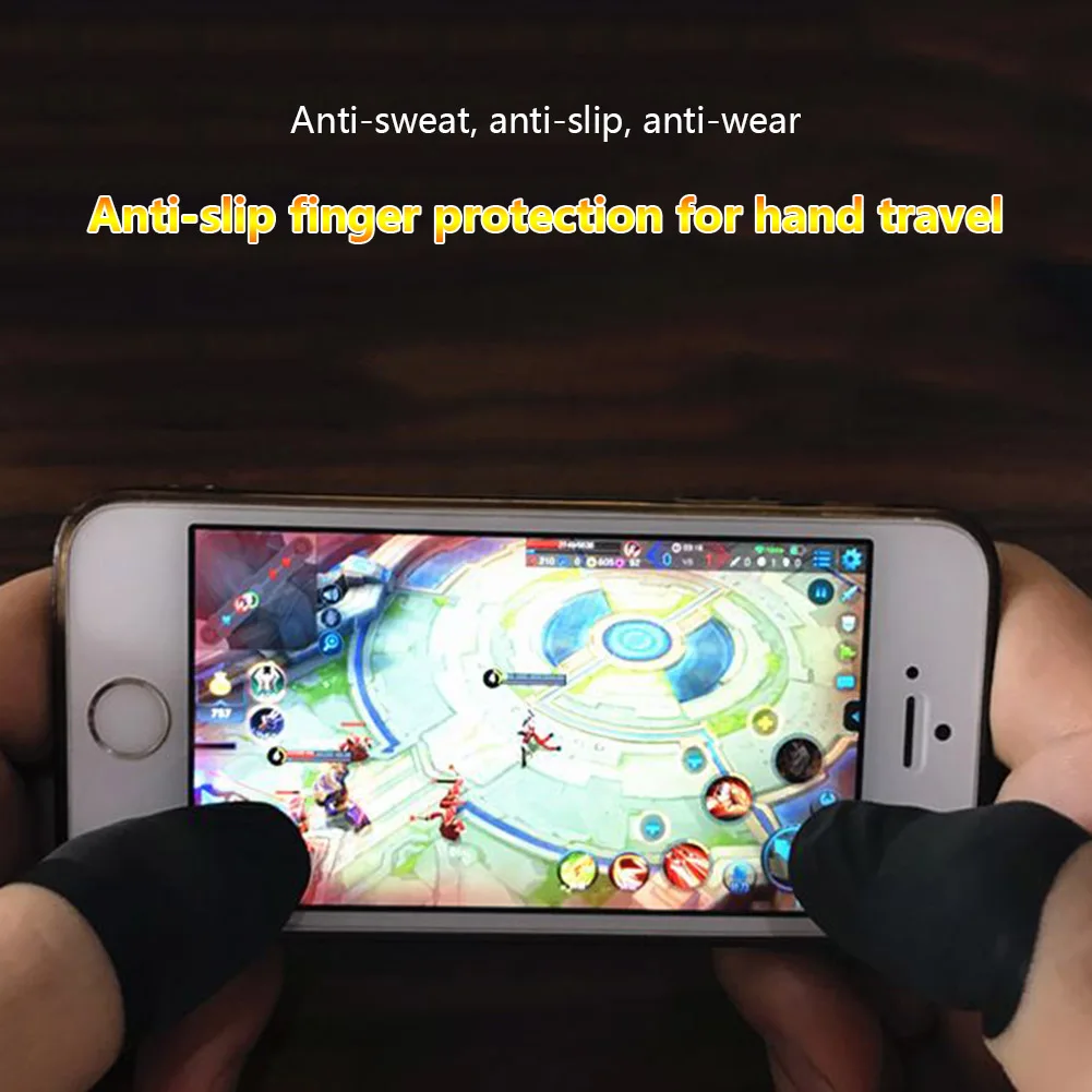

4 Pcs/Set Finger Sleeves Latex Anti-slip Anti-sweat Fingers Protector for Mobile Phone Games VH99