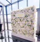 Роза, искусственная Цветочная настенная панель, настенная панель, индивидуальный дизайн для свадебного торжества, дня рождения, магазина