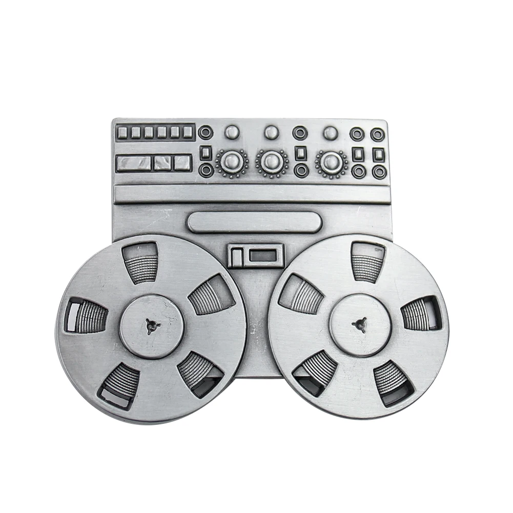 Djing Machine Disc Jockey Belt Buckle Electronic Music Festival Hip-hop Party Bar Concert Man DIY Jeans Accessory Gift