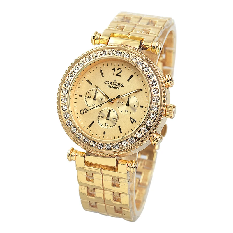 Женские кварцевые часы с браслетом из розового золота|Женские часы-браслеты| |