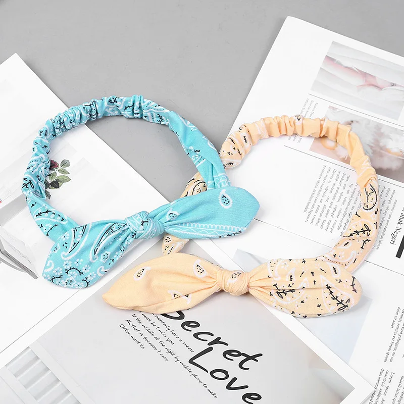 Бандана Женская в ретро стиле эластичная лента для волос с леопардовым принтом