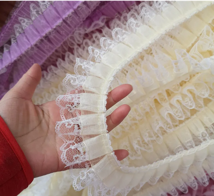 Продажа по двору доступно 9 цветов Двухслойное кружево и органза одежда сделай