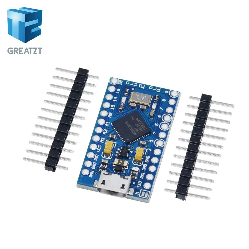 Pro Micro ATmega32U4 5V 16 МГц заменить ATmega328 для Arduino Pro Mini с 2 Row штыревые для Leonardo Mini Usb Интерфейс - Цвет: Pro Micro ATmega32U4