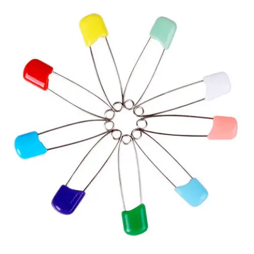 

100pcs Safety Pins DIY Sewing Tools Accessory Silver Metal Needles Large Safety Pin Small Brooch Apparel Accessories