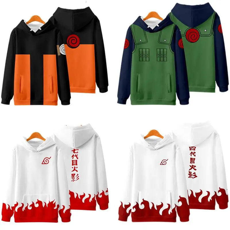 Sudadera con capucha de Naruto para niño o novia, suéter de Anime de otoño e invierno, Sasuke, Itachi, siete generaciones de Hokage, regalos de navidad