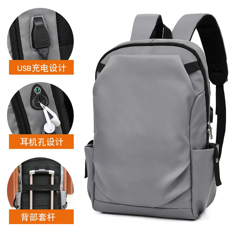 

School Laptop Backpack Outdoor Travel Portable High Capacity USB with Charging Softback Backpack Mochila Men's Backpack DB60BB
