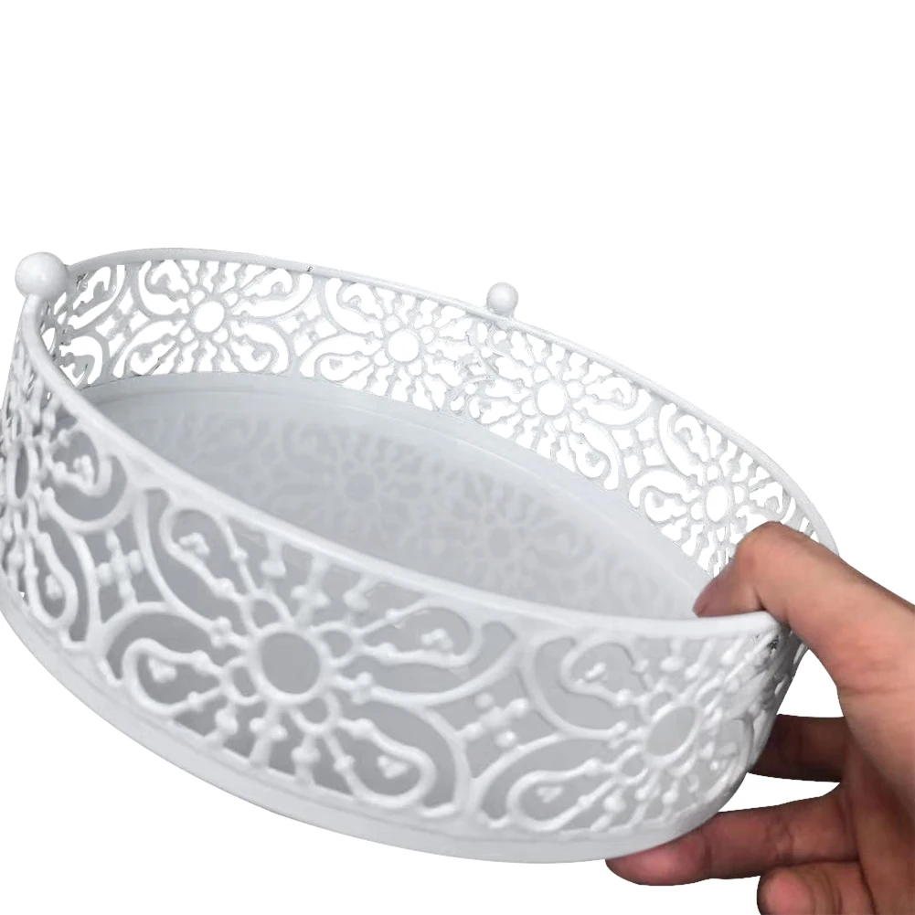 

3pcs Storage Multifunctional Desktop Simple Cupcake Display Reusable Wedding Party Cake Stand Set Kitchen Round Metal Dessert