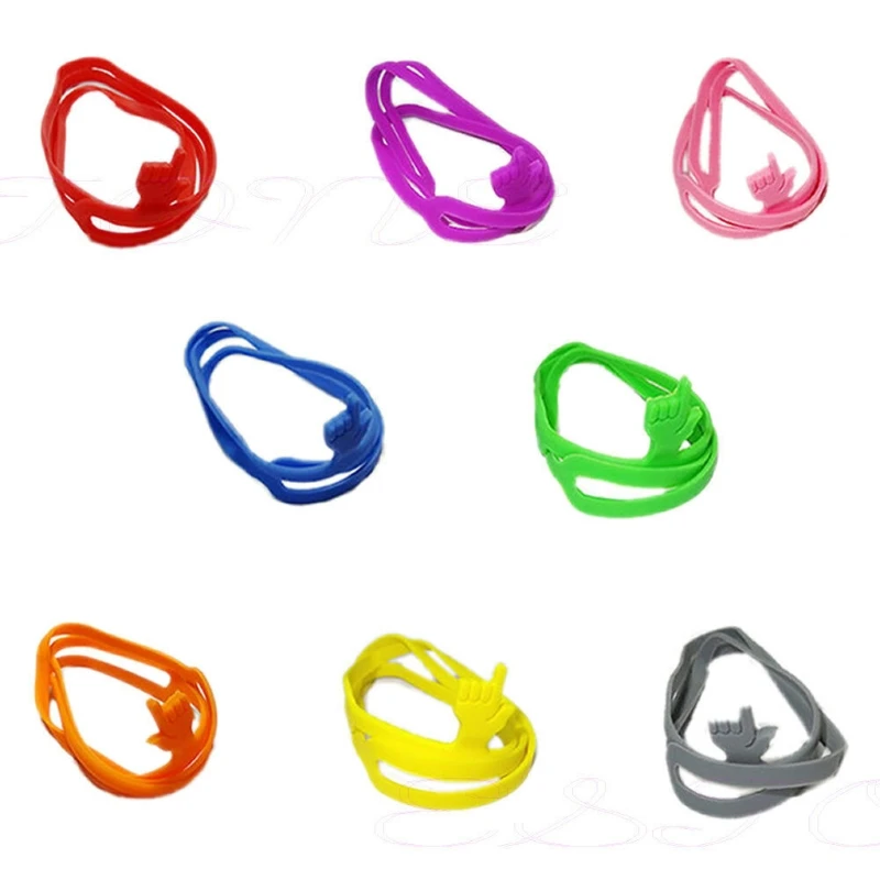 

1pcs Elastic Silicone Point Finger Bookmark Highlighter Book Marker Home Office