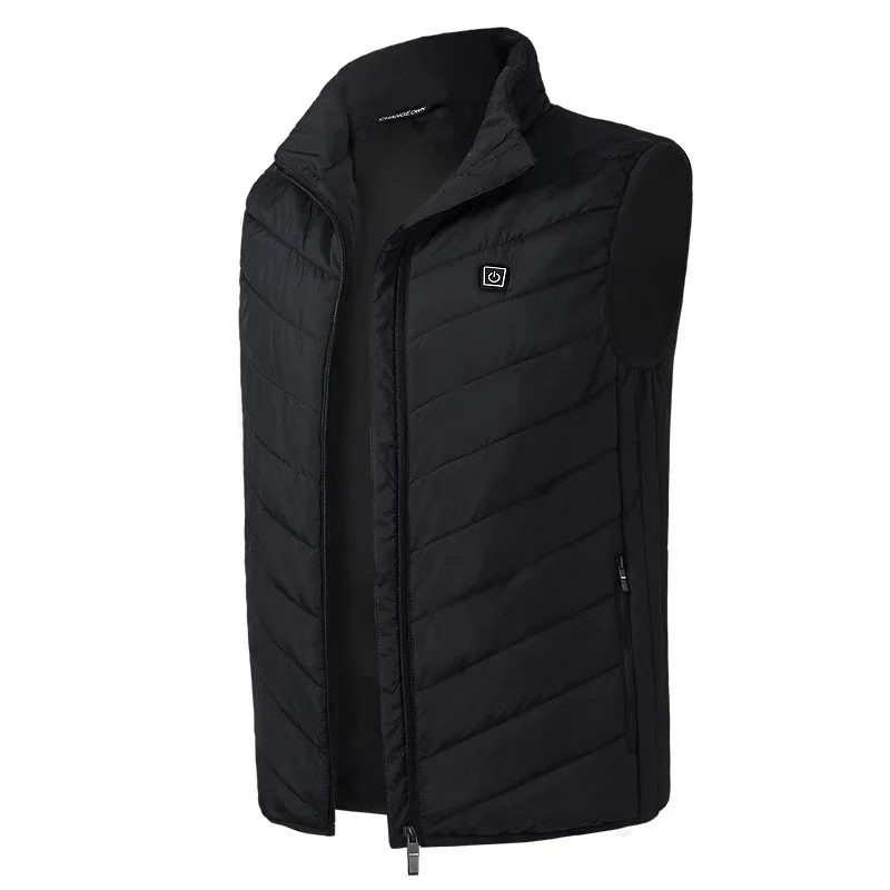 

Men USB Three-speed intelligent heating Vest Jacket Men Winter Electric Thermal Clothing Waistcoat For Sports Hiking