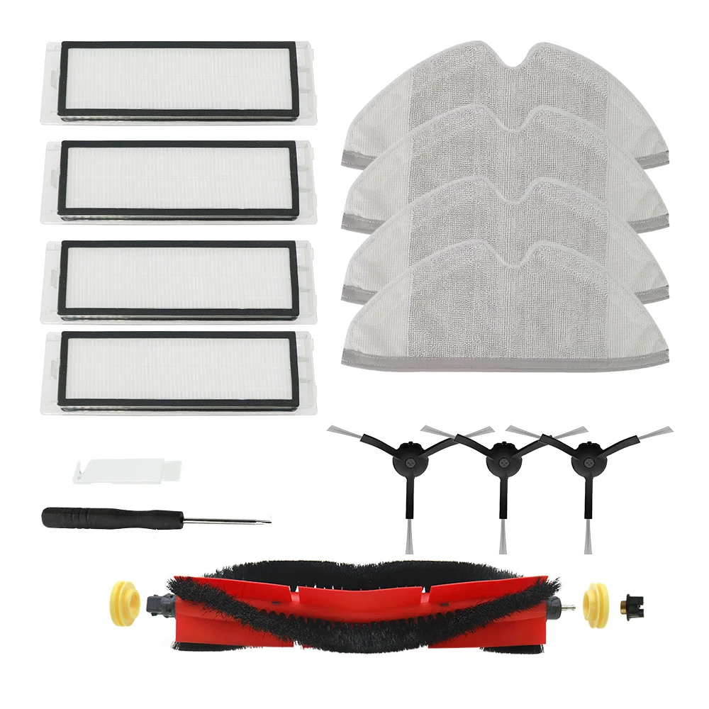 

For XiaoMi Roborock S50 S51 S55 S6 S6 Pure Accessories Vacuum Cleaner Parts Washable HEPA Filter Main Brush Side Brush