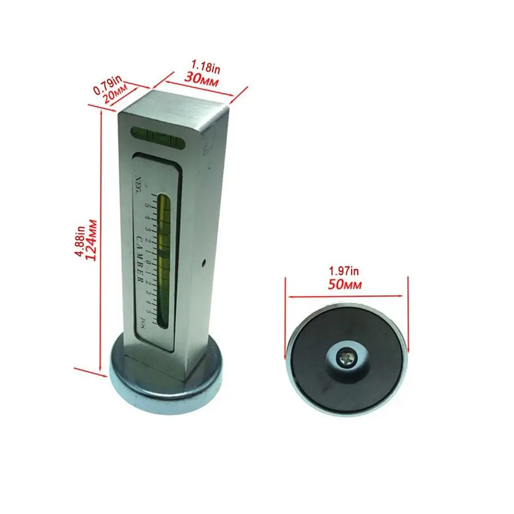 Magnetic Alignment Camber Gauge Four Wheel Positioning Level Ruler Adjustment Tool Magnet |