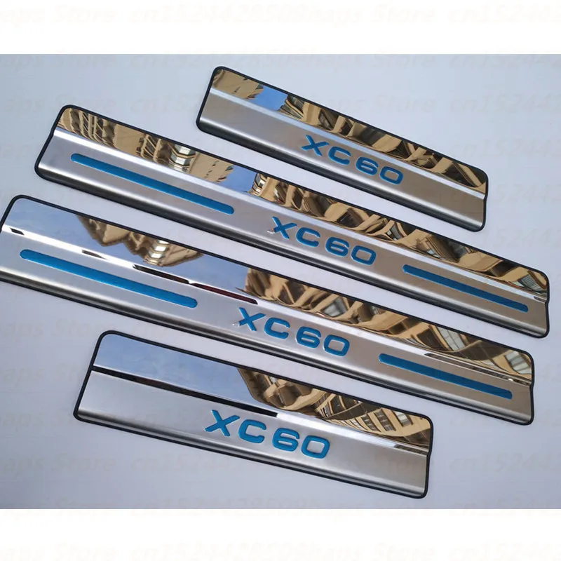 4 шт. Высокое качество 304 нержавеющая сталь внешняя накладка на ступеньку/дверной