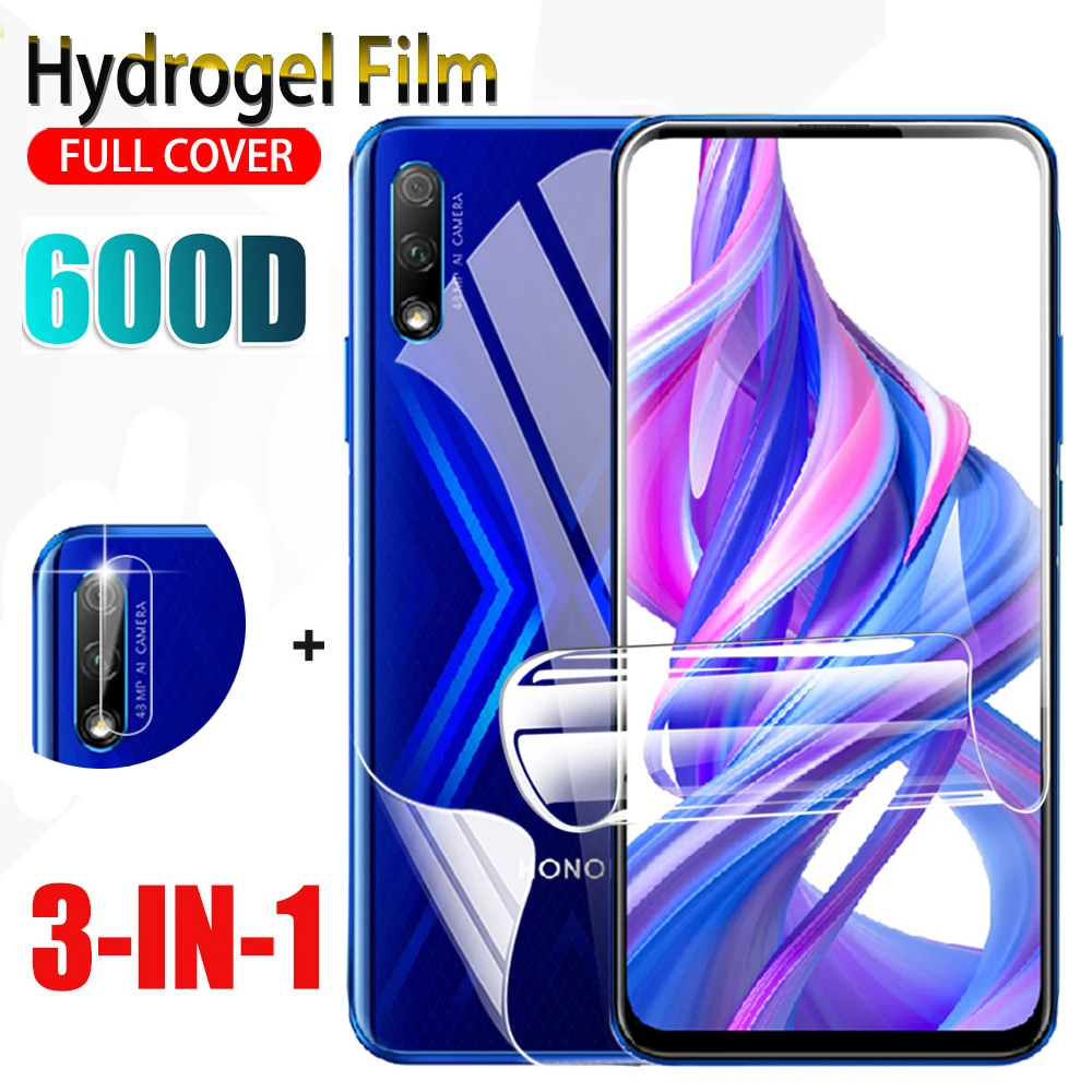 3 в 1 гидрогель пленка среднего класса против царапин для Huawei Honor 9 9a 9c 9x глобальной