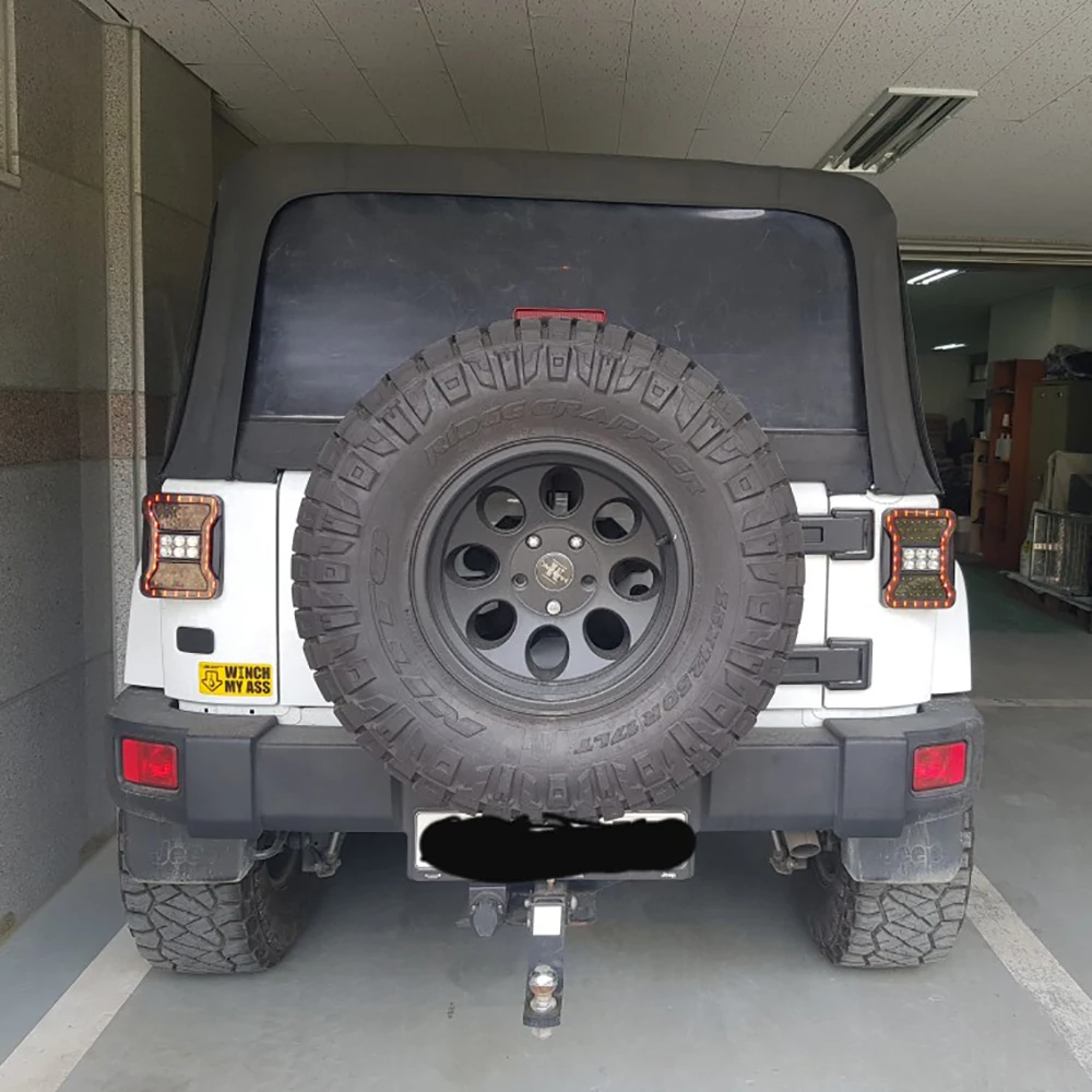 Автомобильный светильник в сборе, светодиодный задний фонарь для Jeep Wrangler JK 2007-, задние лампы, тормозной задний светильник, дневные ходовые огни