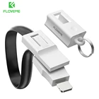 USB-кабель FLOVEME с брелоком для iPhone 11 Pro 7 8, зарядный кабель Micro USB для Xiaomi TPE, зарядный кабель для передачи данных